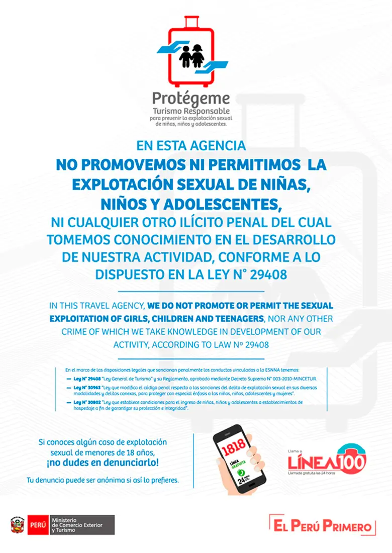 ESNNA Policy Peru Responsible Tourism